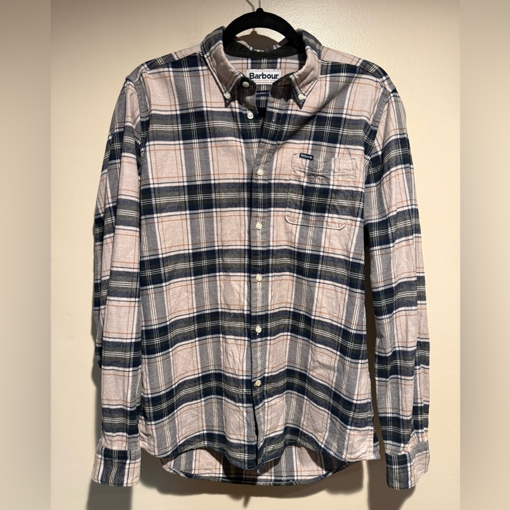 Barbour Betsom Tailored Fit Flannel shirt highland check men’s small